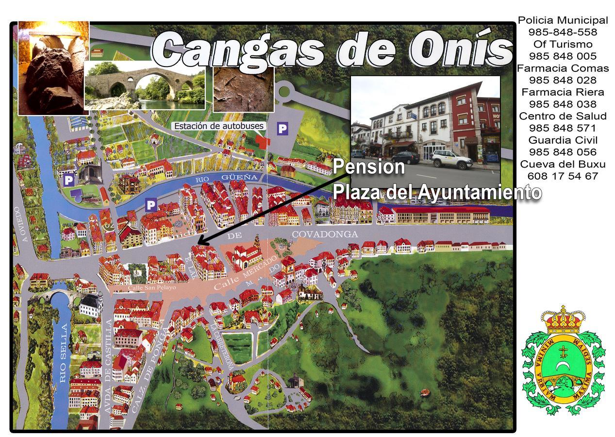 Pension Plaza Del Ayuntamiento Onís Exteriör bild